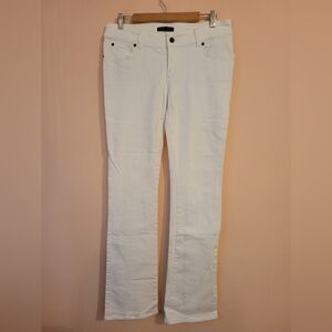 Strenesse By Gabriel Strehle White Bootcut Jeans, Size 8, Waist 30, Inseam 34